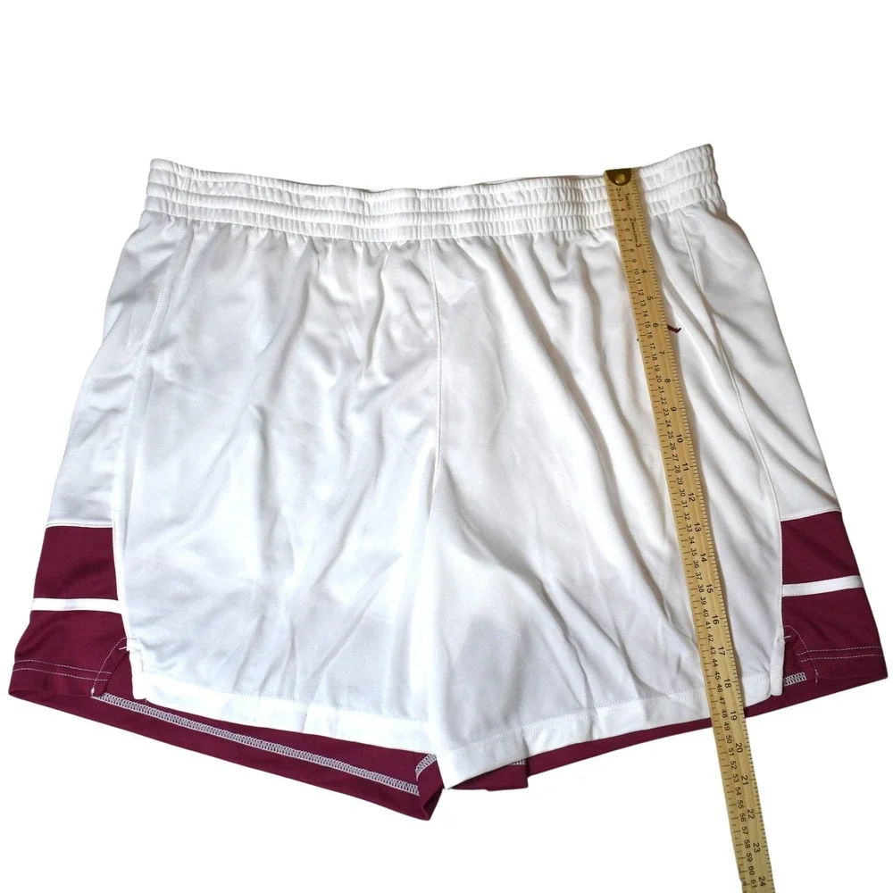 Jordan Stock Overtime Basketball Shorts Men's 4XL White Maroon‎ NWT FQ5375-104